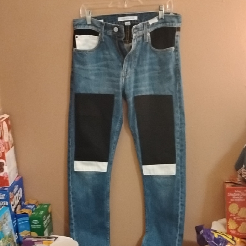 Calvin Klein Jeans with Black and White Accents